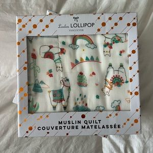 Lou Lou lollipop llama quilt - new in box